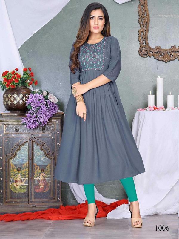 Tern Vol 2 Rayon Slub Designer Exclusive Kurti collecttion